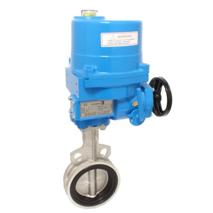 Absperrklappe-WA, DN100, mit Antrieb NE09 Edelst./Edelst./EPDM, 230V 50Hz, Laufzeit 17sek.
